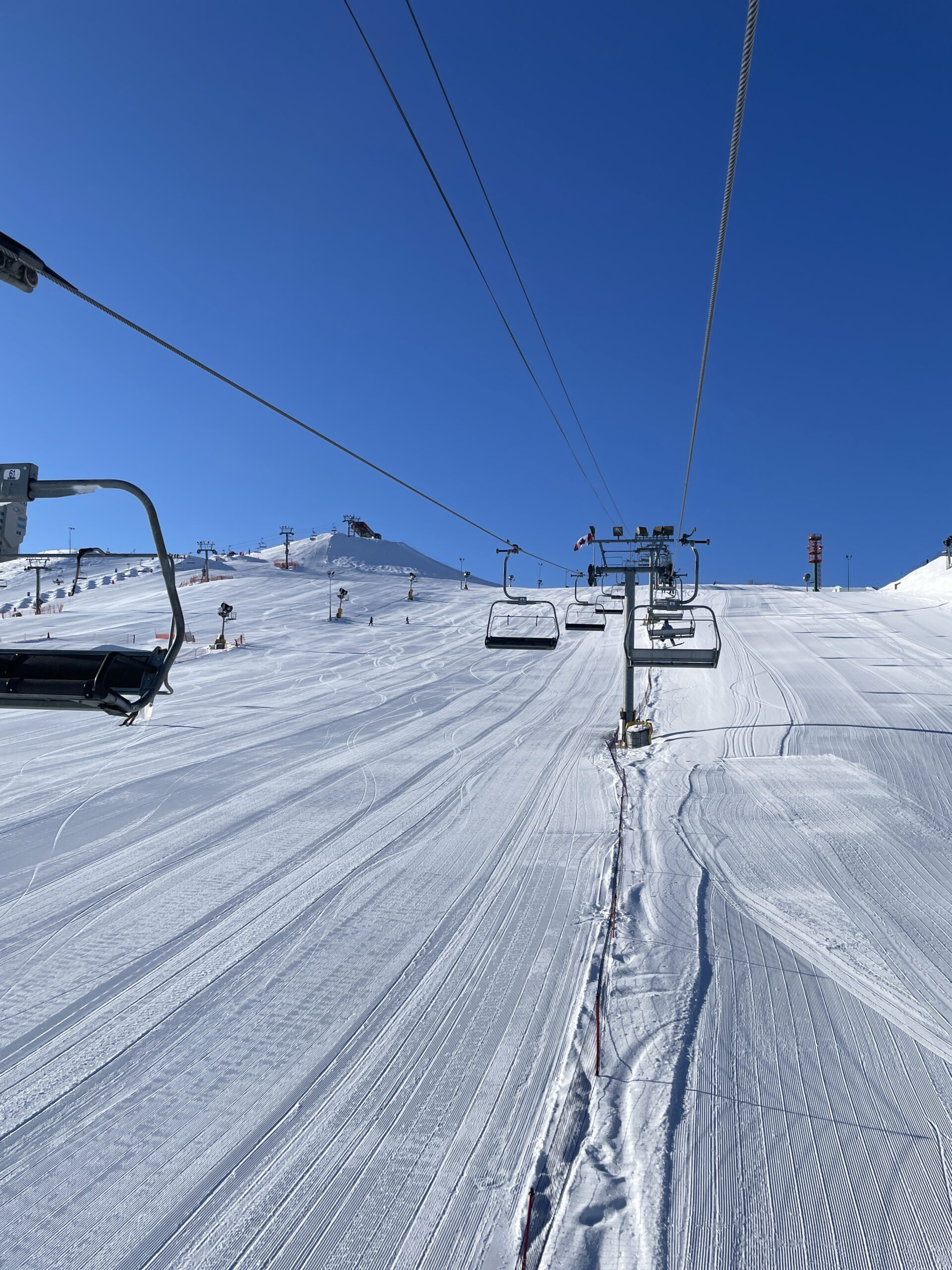 Freshly Groomed Hill at WinSport