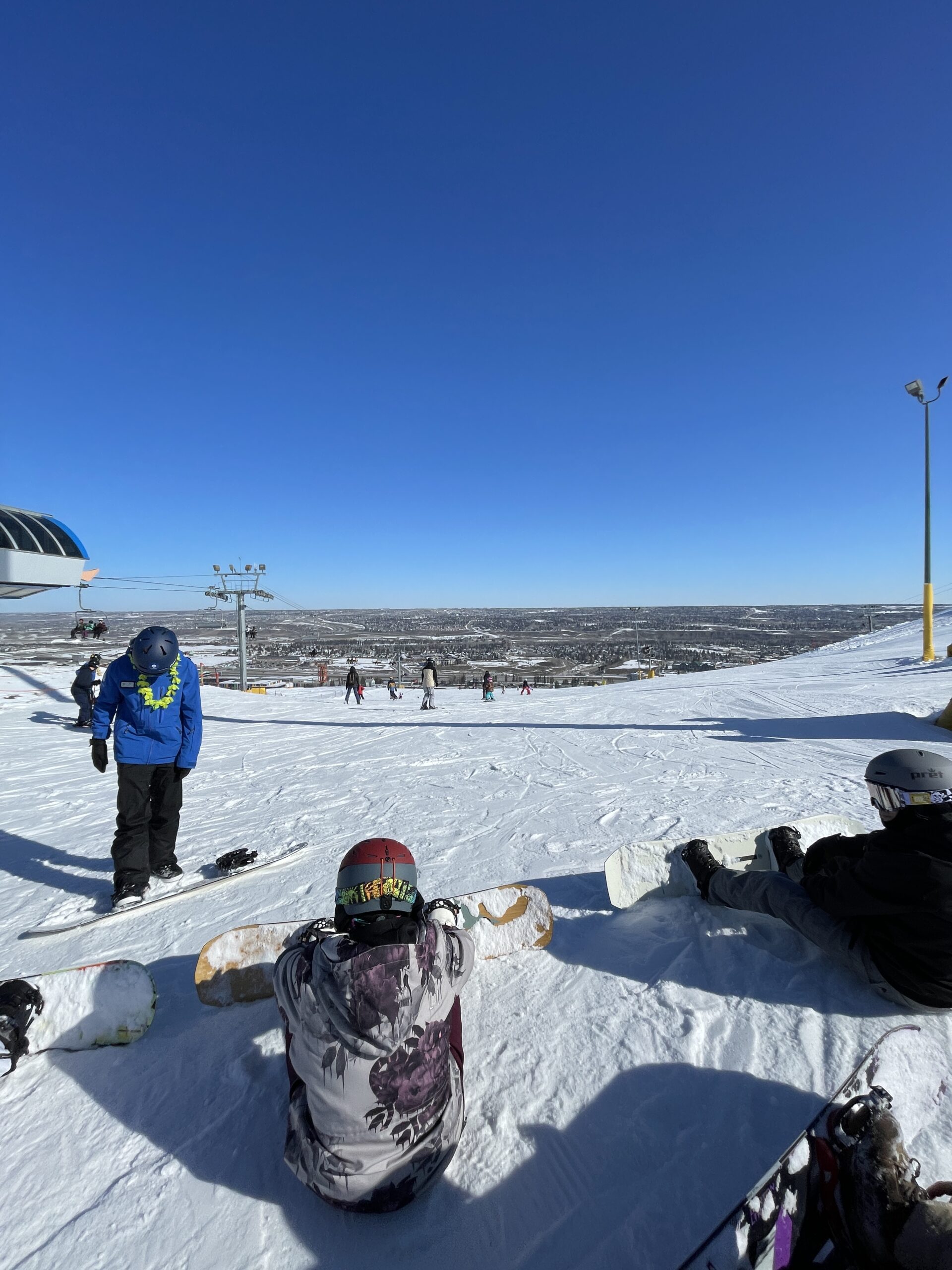 Stunning view from the Legacy Chairlift starting point at WinSport Calgary